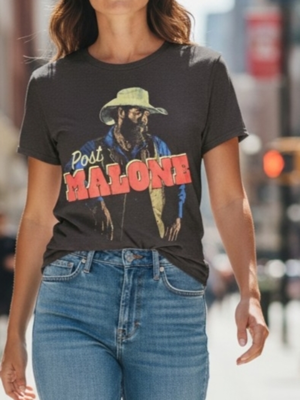 Charcoal Post Malone Graphic Tee - Unbranded